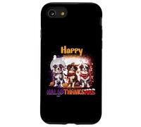 HalloThanksMas Australian Shepherd Spooky Thankful Merry Coque pour iPhone SE (2020) / 7/8