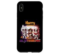 HalloThanksMas Australian Shepherd Spooky Thankful Merry Coque pour iPhone XS Max