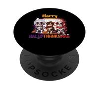 HalloThanksMas Australian Shepherd Spooky Thankful Merry PopSockets PopGrip Adhésif
