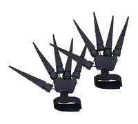 Hallowe Lot de 2 extensions de doigts articulées pour Halloween avec griffes, doigts de crâne et doigts articulés pour Halloween