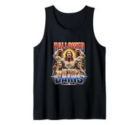 Hallowed Be Thy Gains Funny Christian Lifting Meme Gym Bro Débardeur