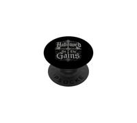 Hallowed Be Thy Gains Gym Lifting Gothique PopSockets PopGrip Adhésif