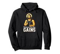 Hallowed Be Thy Gains Salle de Sport chrétienne Amusante en Jésus-Christ Sweat à Capuche