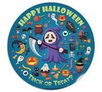 Halloween 1000 Pièces Puzzles Convient Aux Adultes Aux Enfants Dope Puzzle Circulaire Cadeau Les Anniversaires Jeu Cadeau Unique Puzzle Bricolage pour Décoration D’intérieur 1000pcs (67.5x67.5cm)
