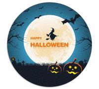 Halloween 1000 Pièces Puzzles Convient Aux Adultes Aux Enfants Dope Puzzle Rond Décompression Et Cadeau Jeu Éducatif Défi Jouets Puzzle Bricolage pour Décoration D’intérieur 1000pcs (67.5x67.5cm)