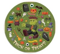 Halloween 1000 Pièces Puzzles Convient Aux Adultes Aux Enfants Dope Puzzle Ronds Cadeau Les Anniversaires Jeu D'Intelligence Puzzle Bricolage pour Décoration D’intérieur 1000pcs (67.5x67.5cm)