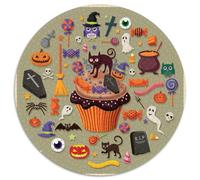 Halloween 1000 Pièces Puzzles Convient Aux Adultes Aux Enfants Dope Puzzle Ronds Cadeau Les Anniversaires Jeu D'Intelligence De l'art De La Décoration Moderne 1000pcs (67.5x67.5cm)