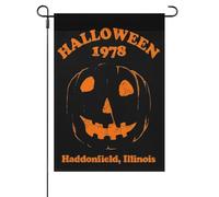 Halloween 1978 Fête Effrayante Myers Citrouille Haddonfield Drapeaux Suspendre Drapeaux De Jardin Durable Drapeau De Cour Pour Plage Extérieure Événement 30X45cm