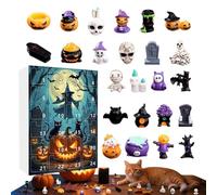Halloween 2025, 24 jours Countdown Party Favors pour l'âge de 3 à 8 ans, Treasure Box Toy coffre, Goodie Bag Sobers, Countdown Calenddar Surprise for Kid Party 10.24x7.09x0.98 po