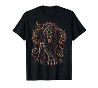 Halloween 3 têtes Hellhound Cerberus Gothic Horror Werewolf T-Shirt