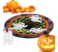Halloween 3D Rug - Ghost Skull Illusion | 23.6in Non-Slip