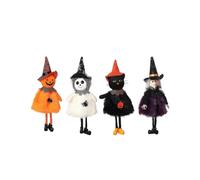 Halloween 4-piece hanging ornaments, made of cloth, suitable for parties and bars