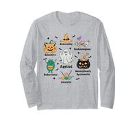 Halloween 7 Dimensions of Behavior Analyst Ghost Witch Aba Manche Longue