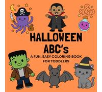 Halloween ABC's: A Fun, Easy Coloring Book for Toddlers: Alphabet Tracing and Bold Outlines for Easy Coloring Success ... Gift for Halloween Boo Basket