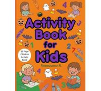 Halloween - Activity Book for Kids: 50 Single Sided Page Activity Book for Kids-Halloween Themed Mazes, Word Search, Alphabet, Counting, Matching ... Tracing, Designing, Complete the Drawing
