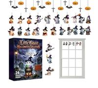 Halloween Advent Ghost Ornament 2D 24-day Spooky Ghost Ornament