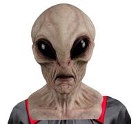 Halloween Alien Masque - Masque en latex complet en tête | Costume réaliste Prop Face Cover pour Carnival Party Cosplay Dance Festival Night Event Event Tentime Horror rolplay Performance