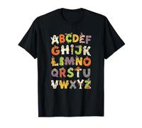Halloween Alphabet ABC Monstre Fantôme Citrouille Enseignant T-Shirt
