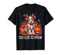 Halloween American Bulldog is Too Cute to Spook Pit Bull Mom T-Shirt