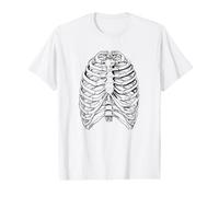 Halloween Anatomie Humaine Squelette Ribcage T-Shirt Graphique avec Valeur