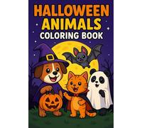 Halloween Animals Coloring Book: More than 40 adorable drawings - a fun and creative coloring book for children