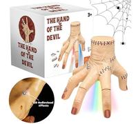Halloween Animatronic Crawling Hand, Electric Walking Hand with Sound Light Fake Hands Prop Halloween Party Decor Desktop Ornaments Gift