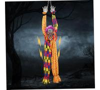 Halloween Animatronics 5.2 pi Pending Clown décorations Halloween Accessoires extérieurs Tremblant décor animé avec chaîne éclair
