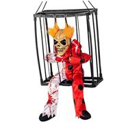 Halloween Animatronics Suspendus illuminent Les Yeux sonnent des fantômes dans Une Cage pour Une Maison hantée de fête, sans Batterie, Style 4