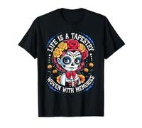 Halloween Anime Jour des Morts Femmes La Calavera Catrina T-Shirt