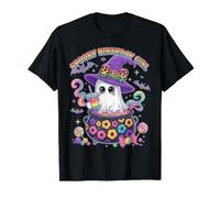 Halloween Anniversaire Fille Arc-en-Ciel léopard Boba fantôme Octobre T-Shirt
