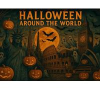 HALLOWEEN AROUND THE WORLD: 50 World Cities in Halloween Style - Fun Coloring & Guessing Quiz for Kids and Adults