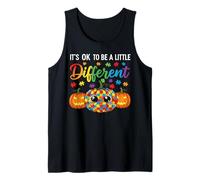 Halloween Autism Pumpkin It's OK to Be a Little Different Débardeur