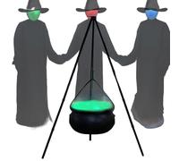 Halloween, avec fabricant de brouillard - Pot à brouillard LED, pièce maîtresse de décoration de sorcières | Écran de chaudière magique à brouillard effet bouillonnant effrayant pour la maison hantée