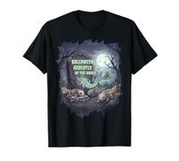 Halloween Axolotl Squelette Fantôme Faune effrayante T-Shirt