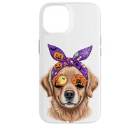 Halloween Bandana Golden Retriever GR Dog Goldie Coque pour iPhone 14