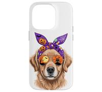 Halloween Bandana Golden Retriever GR Dog Goldie Coque pour iPhone 14 Pro