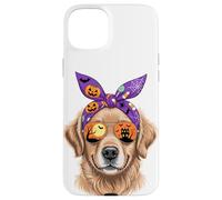 Halloween Bandana Golden Retriever GR Dog Goldie Coque pour iPhone 15 Plus