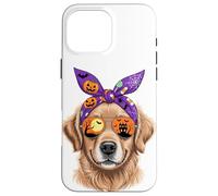 Halloween Bandana Golden Retriever GR Dog Goldie Coque pour iPhone 16 Pro Max