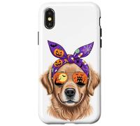 Halloween Bandana Golden Retriever GR Dog Goldie Coque pour iPhone X/XS