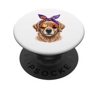 Halloween Bandana Golden Retriever GR Dog Goldie PopSockets PopGrip Adhésif