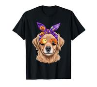 Halloween Bandana Golden Retriever GR Dog Goldie T-Shirt