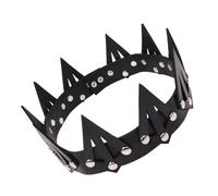 Halloween Bandeau Couronne Boule Serrage Tete Couronne Cuir Noir