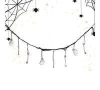 Halloween Banner - 6.5ft Resin Skeleton Hand Decoration for Spooky Seasonal Display, Hanging Prop with Realistic Detail, Scary Ornament for Escape Rooms, Gardens, Doors and Backyard Scenes
