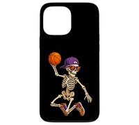 Halloween Basketball Skeleton Teens Spooky Basketball Player Coque pour iPhone 13 Pro Max