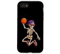 Halloween Basketball Skeleton Teens Spooky Basketball Player Coque pour iPhone SE (2020) / 7/8