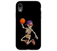 Halloween Basketball Skeleton Teens Spooky Basketball Player Coque pour iPhone XR
