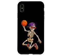 Halloween Basketball Skeleton Teens Spooky Basketball Player Coque pour iPhone XS Max