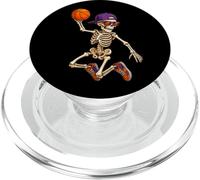 Halloween Basketball Skeleton Teens Spooky Basketball Player PopSockets PopGrip pour MagSafe