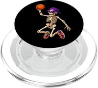 Halloween Basketball Skeleton Teens Spooky Basketball Player PopSockets PopGrip pour MagSafe