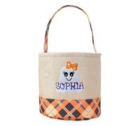 Halloween Baskets, Ghost Pumpkin Tote, Cute Large Capacity Design, Reusable Party Favor Bag, Festive Trick or Treat Carrier for Fireplace, Desktop, Mall, Window, Home, 13.77 x9.84 x1.18 inches